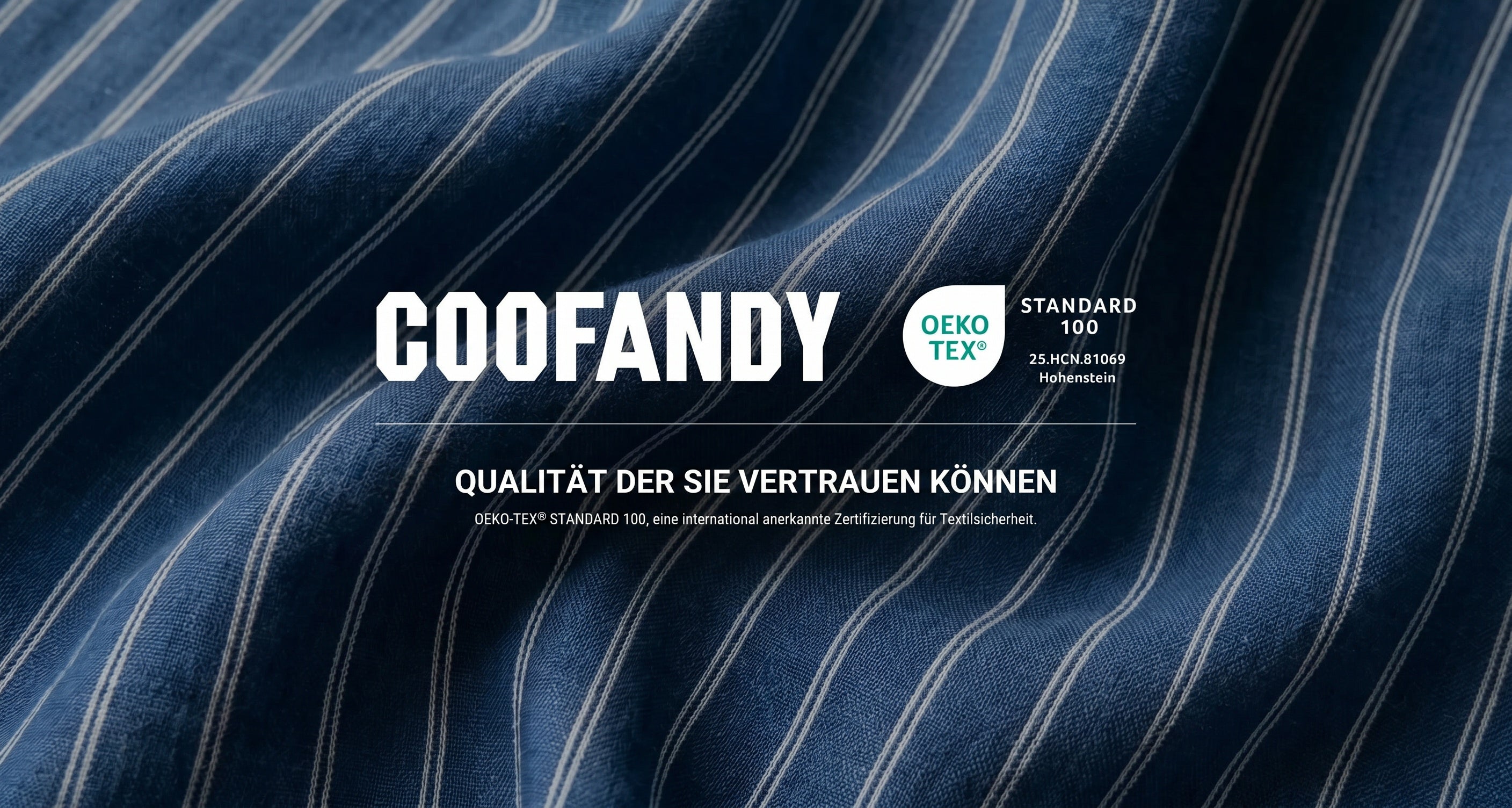 COOFANDY Hemdenstoffe erhalten OEKO-TEX® STANDARD 100 Zertifizierung – Qualität für jeden Lebensweg