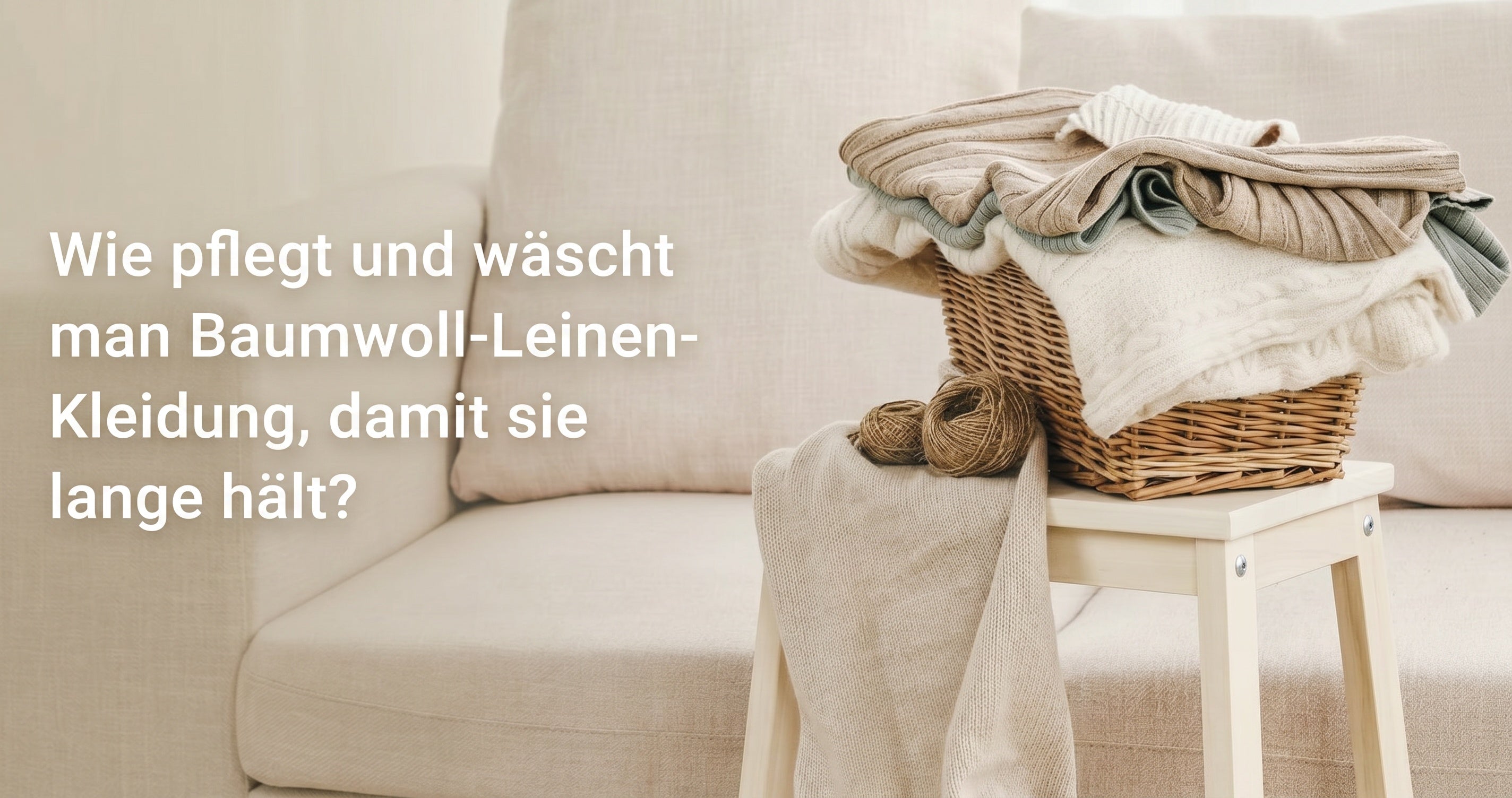 Wie pflegt und wäscht man Baumwoll-Leinen-Kleidung, damit sie lange hält?