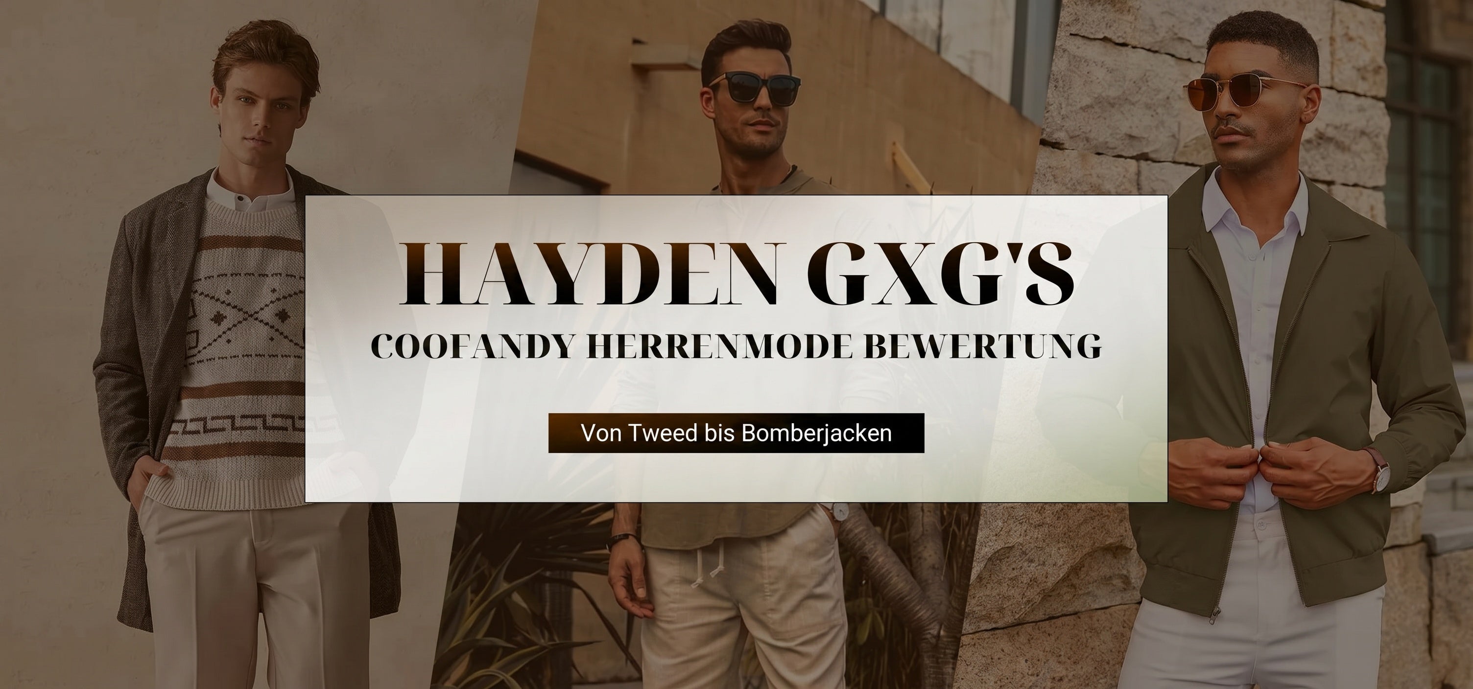 Recensione di Hayden GXG su COOFANDY: dal tweed al bomber