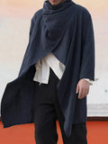 Lässiges Herren Cape im Baumwoll Leinen Look