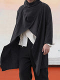 Lässiges Herren Cape im Baumwoll Leinen Look