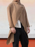 Lässiges Herren Cape im Baumwoll Leinen Look