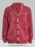 COOFANDY Herren Einfarbige Strickjacke
