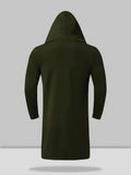 Modernes Herren Strick Cape mit Kapuze