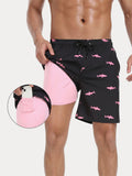 Premium Badeshorts mit Kompressions-Innenhose