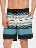 Bedruckte schnelltrocknende Badehose mit mehreren Taschen für Herren