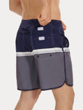Bedruckte schnelltrocknende Badehose mit mehreren Taschen für Herren