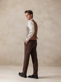 Karierte Tweedweste mit Patchwork Design