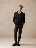 Klassische zweireihige Herren Weste im Vintage Look