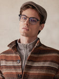 Vintage Tweed-Jacke mit Streifen