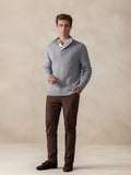 Stylischer Uni-Pullover mit Stehkragen