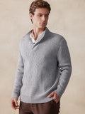 Stylischer Uni-Pullover mit Stehkragen