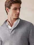 Stylischer Uni-Pullover mit Stehkragen