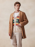 Stylischer Cardigan mit Reverskragen und farbenfrohem Grafikmuster