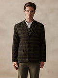 Karierter Vintage-Blazer aus Wollmischung
