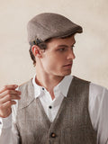 Wollmisch-Tweed Schiebermütze
