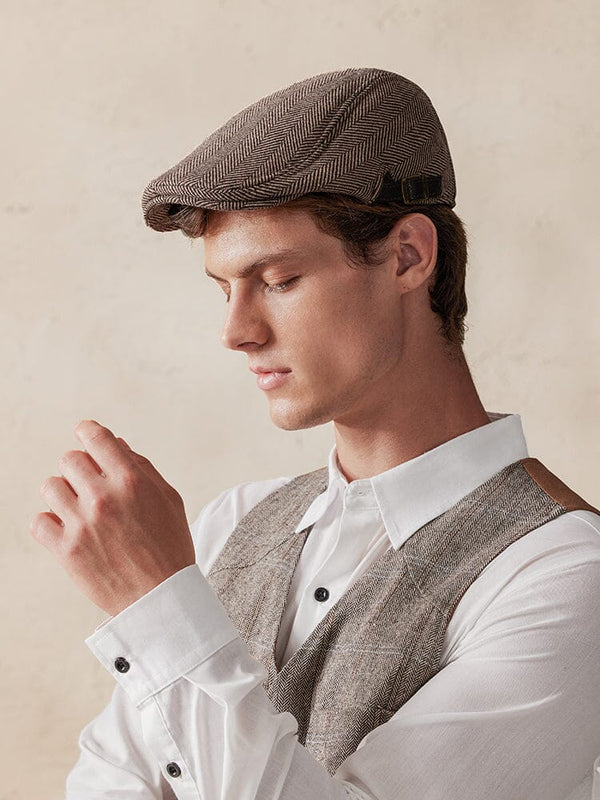 Wollmisch-Tweed Schiebermütze
