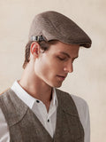Wollmisch-Tweed Schiebermütze