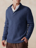 Stylischer Uni-Pullover mit Stehkragen