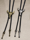 Western Bolo-Tie Halskette mit Stierschädel-Design
