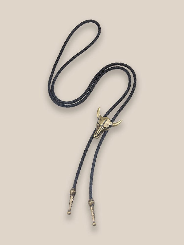 Western Bolo-Tie Halskette mit Stierschädel-Design