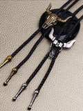 Vintage Bolo-Tie Halskette mit Stierschädel-Design