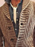 Langärmeliger Grobstrickpullover