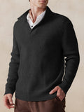 Stylischer Uni-Pullover mit Stehkragen