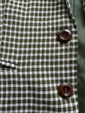 Modernes Set aus Anzugweste und Hose mit Hahnentrittmuster