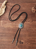 Vintage Bolo-Tie Halskette in Leder-Optik
