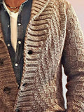 Langärmeliger Grobstrickpullover