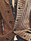 Langärmeliger Grobstrickpullover