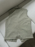 Modernes Set aus Anzugweste und Hose mit Hahnentrittmuster