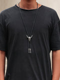 Vintage Bolo-Tie Halskette mit Stierschädel-Design