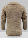 Langärmeliger Grobstrickpullover
