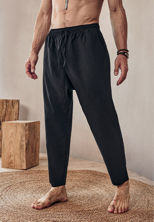 Atmungsaktive Leinen-Mix Hose