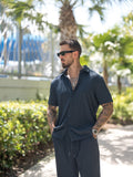 Casual Loose Fit Hemden-Set