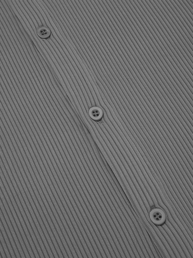 Casual Loose Fit Hemden-Set