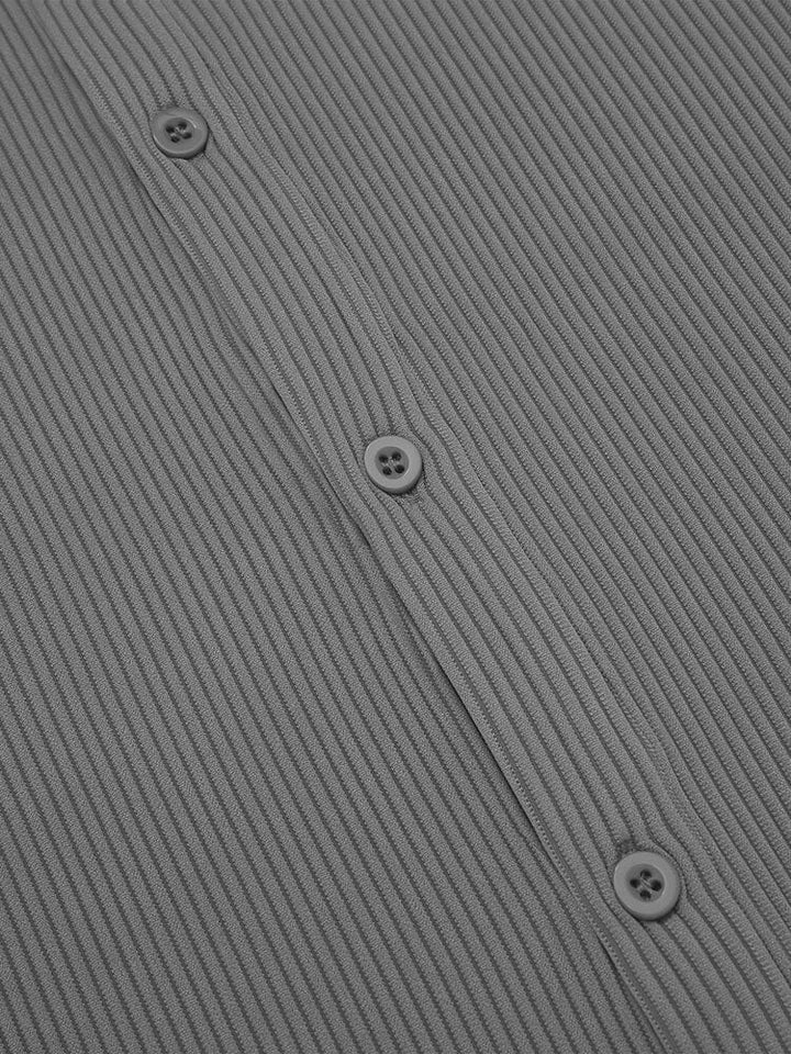 Casual Loose Fit Hemden-Set