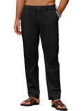 Leichte Casual Leinenmix Freizeithose