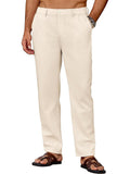 Leichte Casual Leinenmix Freizeithose