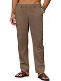 Leichte Casual Leinenmix Freizeithose