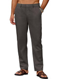 Leichte Casual Leinenmix Freizeithose