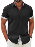 COOFANDY Freizeithemd aus Baumwolle