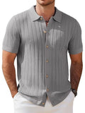 T-shirt sportivo retrò a quadri a maniche corte
