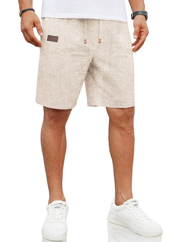 Leichte Casual Leinenmix Shorts