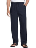 COOFANDY Leinenhose mit Kordelzug