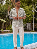 COOFANDY Leinenhose mit Kordelzug