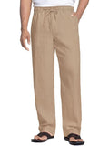 COOFANDY Leinenhose mit Kordelzug