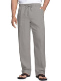 COOFANDY Leinenhose mit Kordelzug